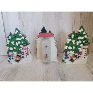 Snowman sleeping multiple plug xmas accessory appliance set‎